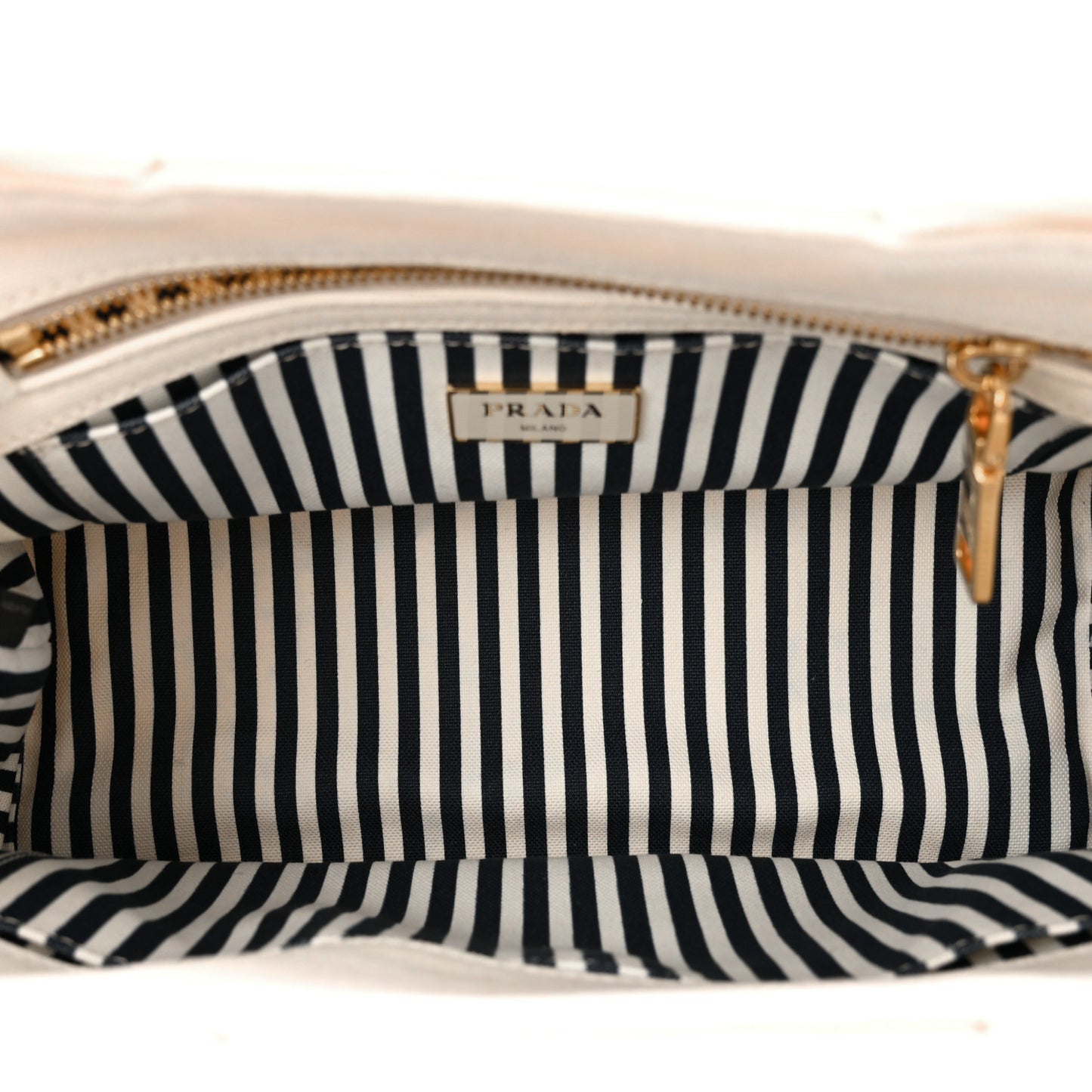 Canapa Small Logo Tote White Blue