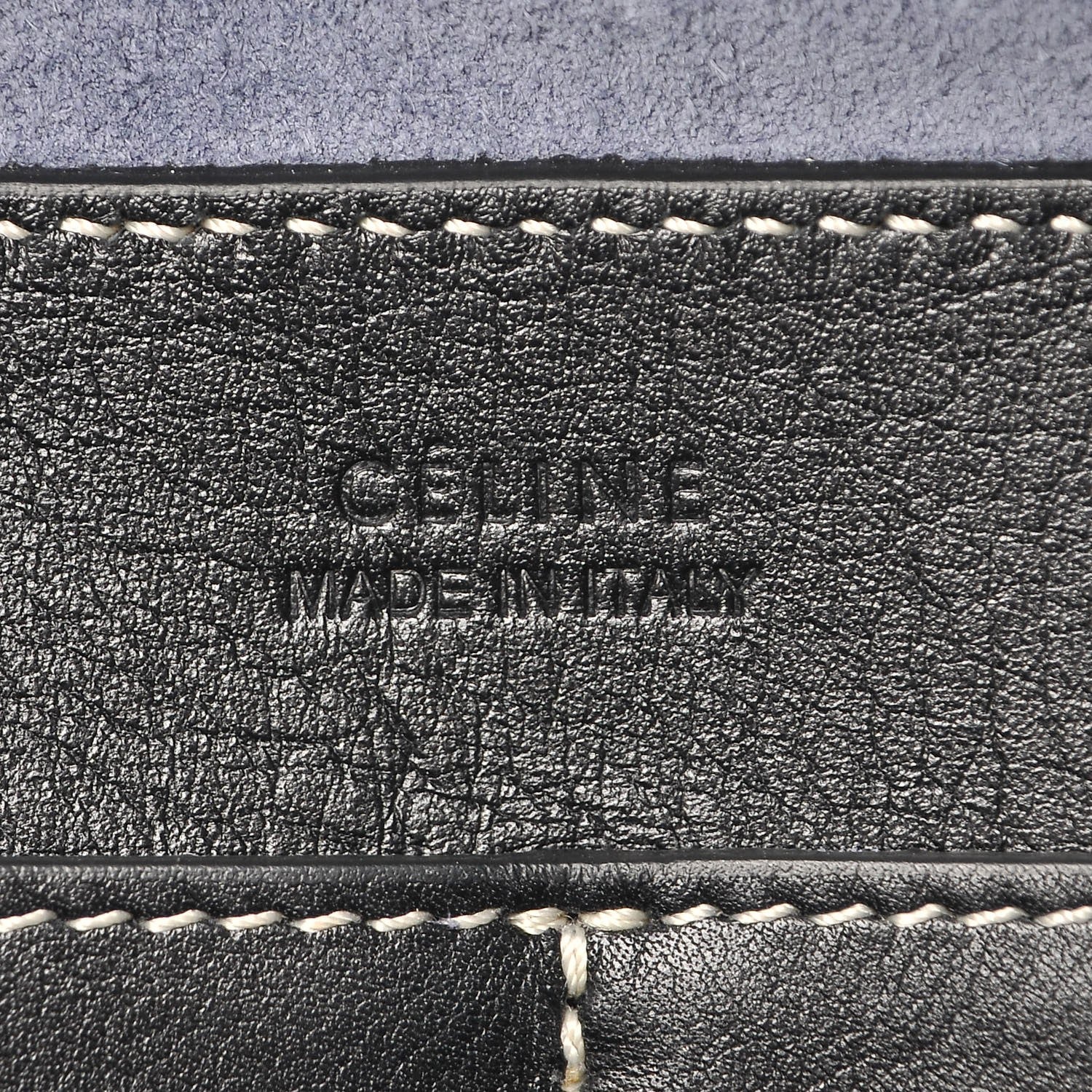 Celine Lambskin Small Soft Cube Satchel Navy 7 of 7
