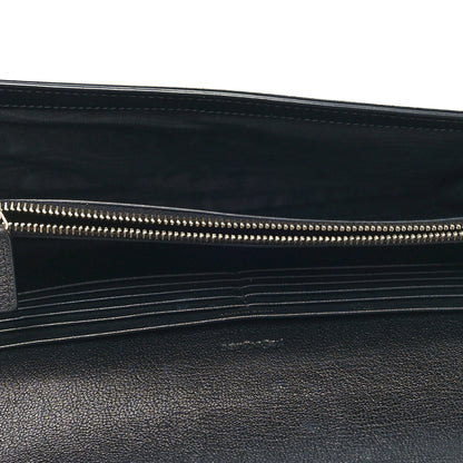 Saint Laurent Calfskin Monogram Belle de Jour Chain Clutch Black 5 of 10