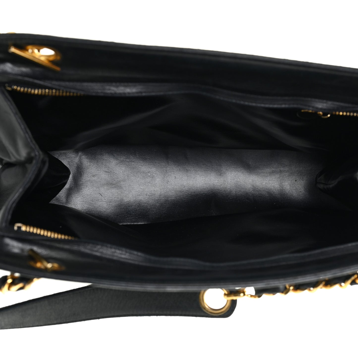 Lambskin CC Shopping Tote Black