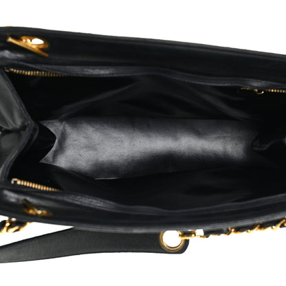 Chanel Lambskin CC Shopping Tote Black 4 of 26