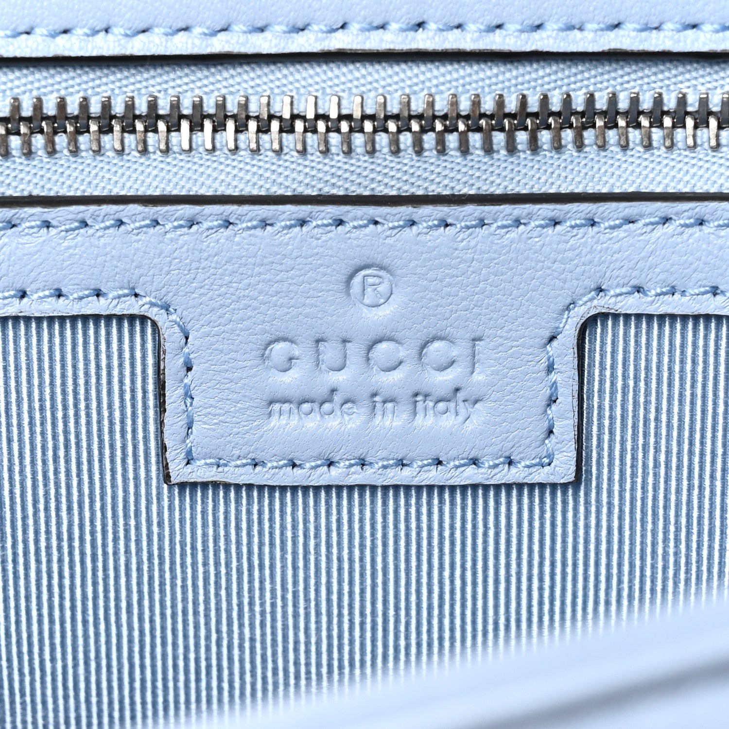 Gucci Lambskin Matelasse Medium GG Marmont Shoulder Bag Light Blue 6 of 10