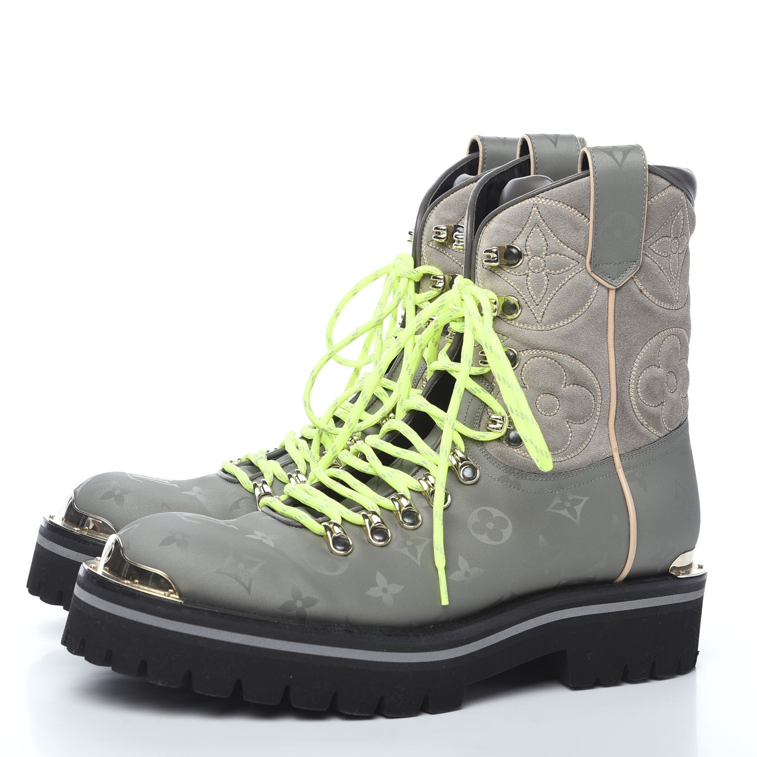 Louis Vuitton Monogram Titanium Mens Outland Ankle Boots 7 3 of 8