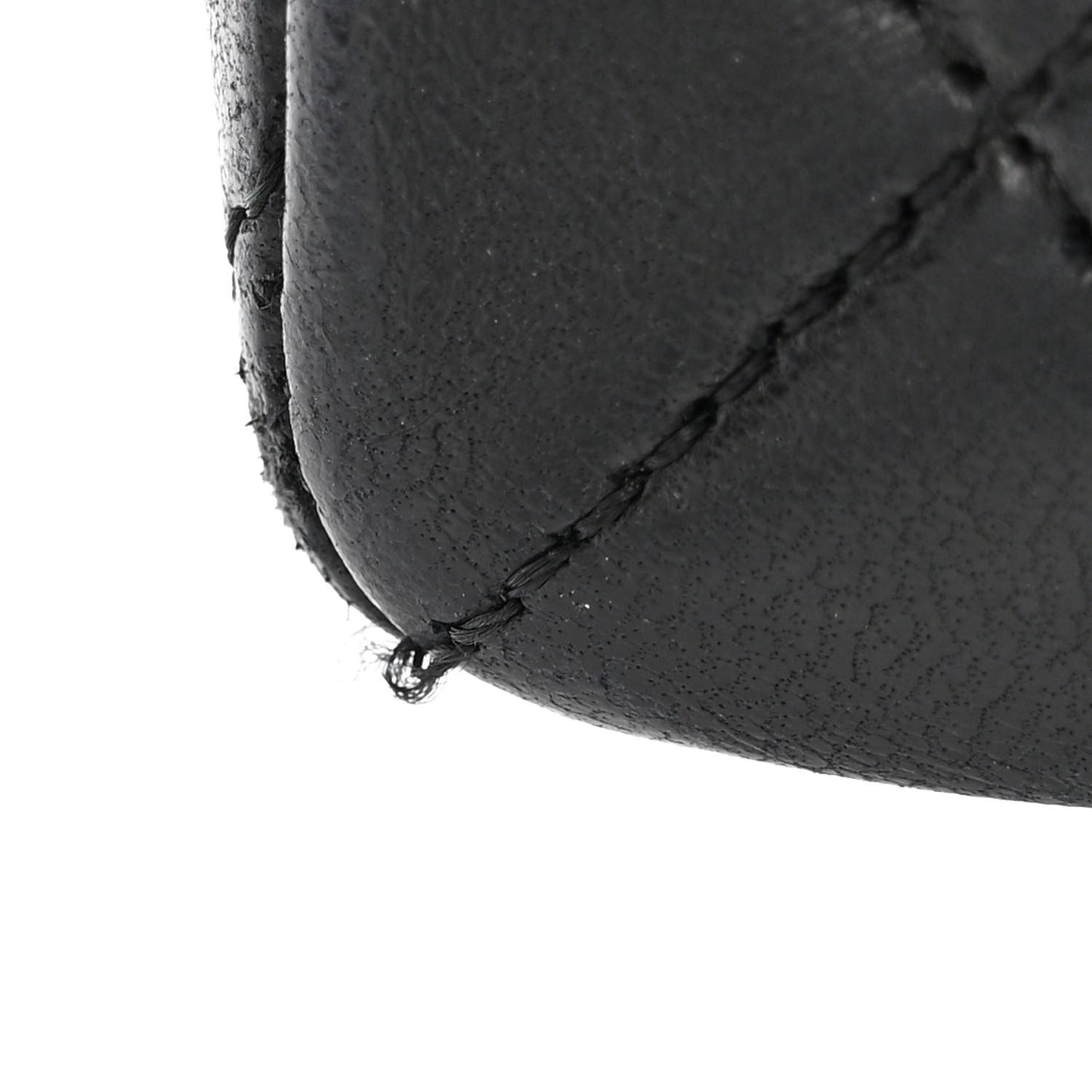 Lambskin Quilted Mini Square Flap Black