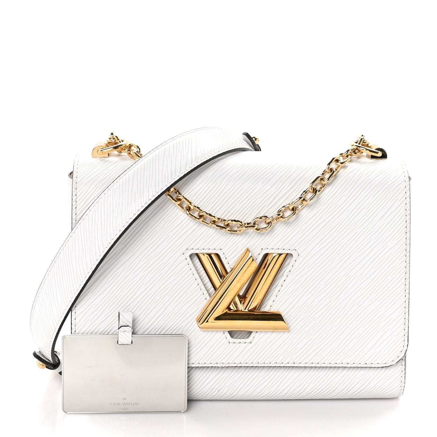 Epi Twist Shoulder Bag MM White