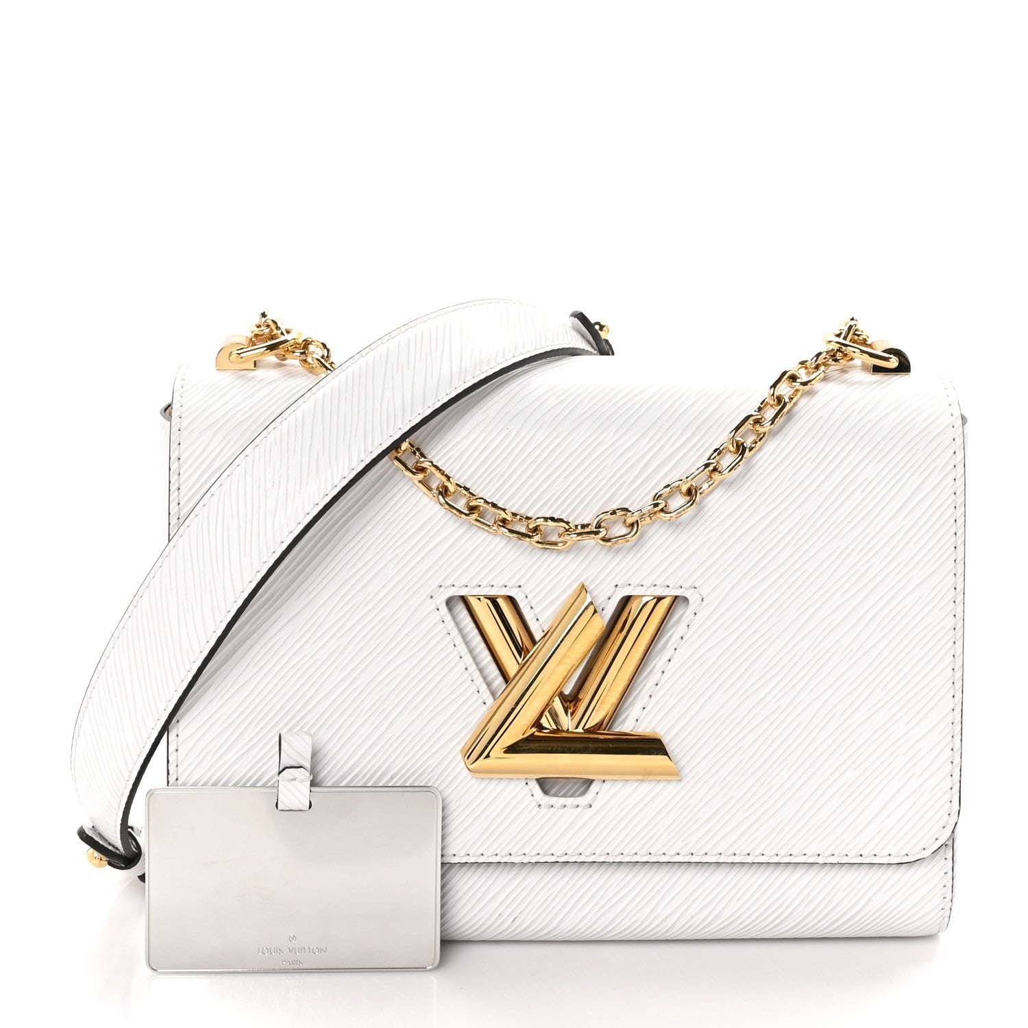 Louis Vuitton Epi Twist Shoulder Bag MM White 3 of 11