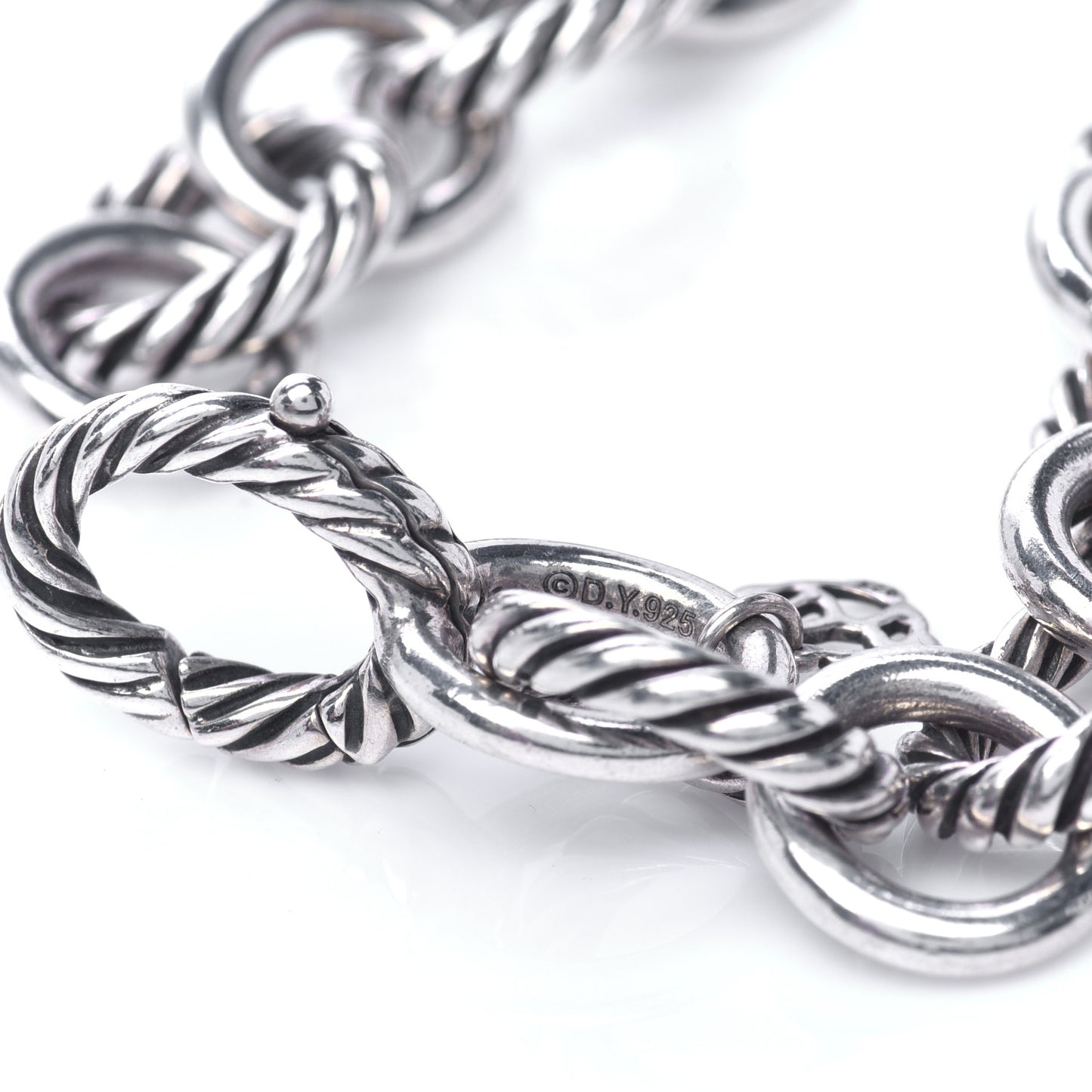 Sterling Silver 12mm Large Oval Link Bracelet