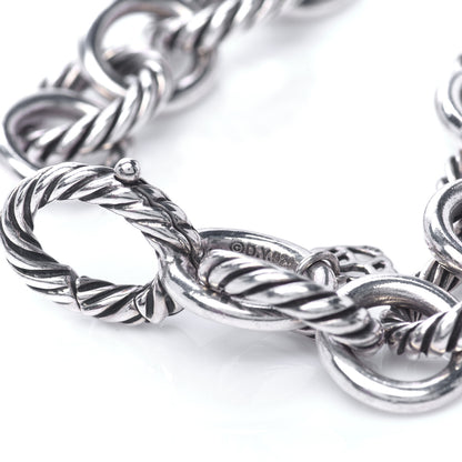 David Yurman Sterling Silver 12mm Large Oval Link Bracelet 5 of 5