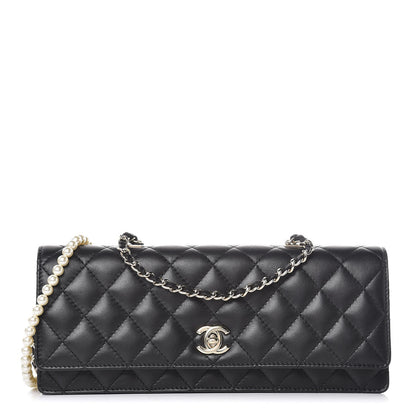 Chanel Lambskin Quilted Fantasy Pearls Evening Flap Black 1 of 8