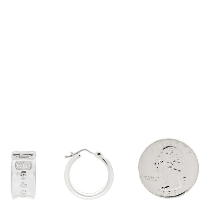 Tiffany Sterling Silver Wide 1837 Hoop Earrings 2 of 5