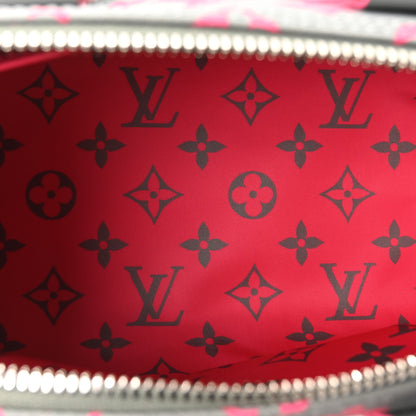 Louis Vuitton Monogram Surplus Keepall Bandouliere 35 Kahki Green Grey Pink 5 of 9