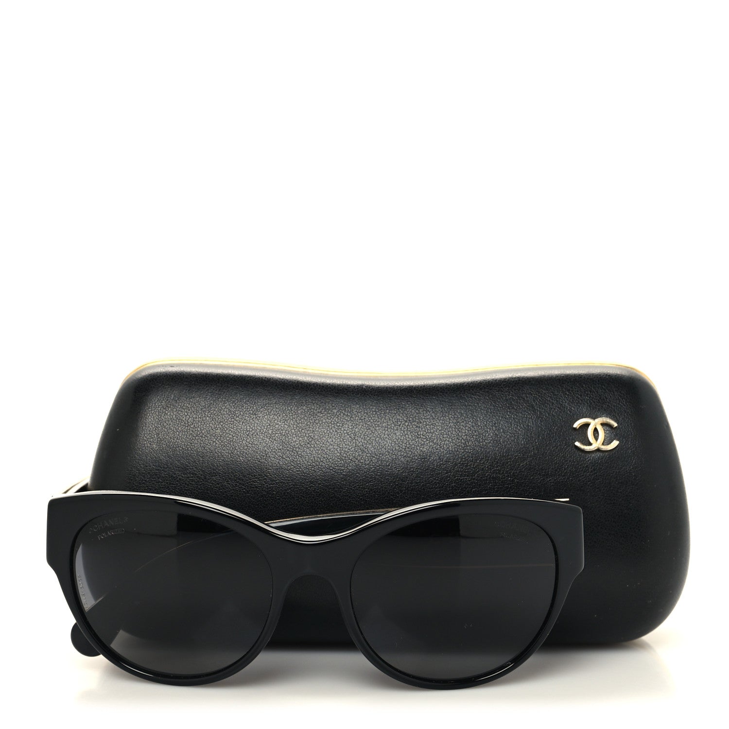 Chanel CC Polarized Stingray Sunglasses 5273-Q Black 7 of 7