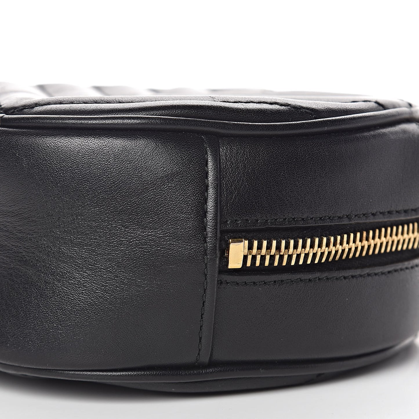 Calfskin Matelasse Small Monogram Bubble Crossbody Black
