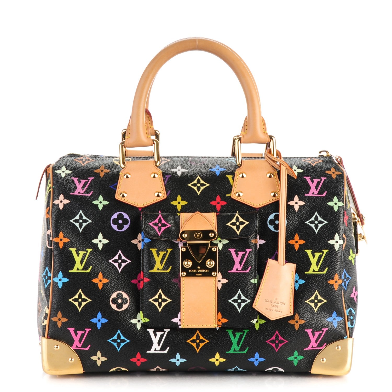 Louis Vuitton Monogram Multicolor Speedy 30 Black 1 of 7