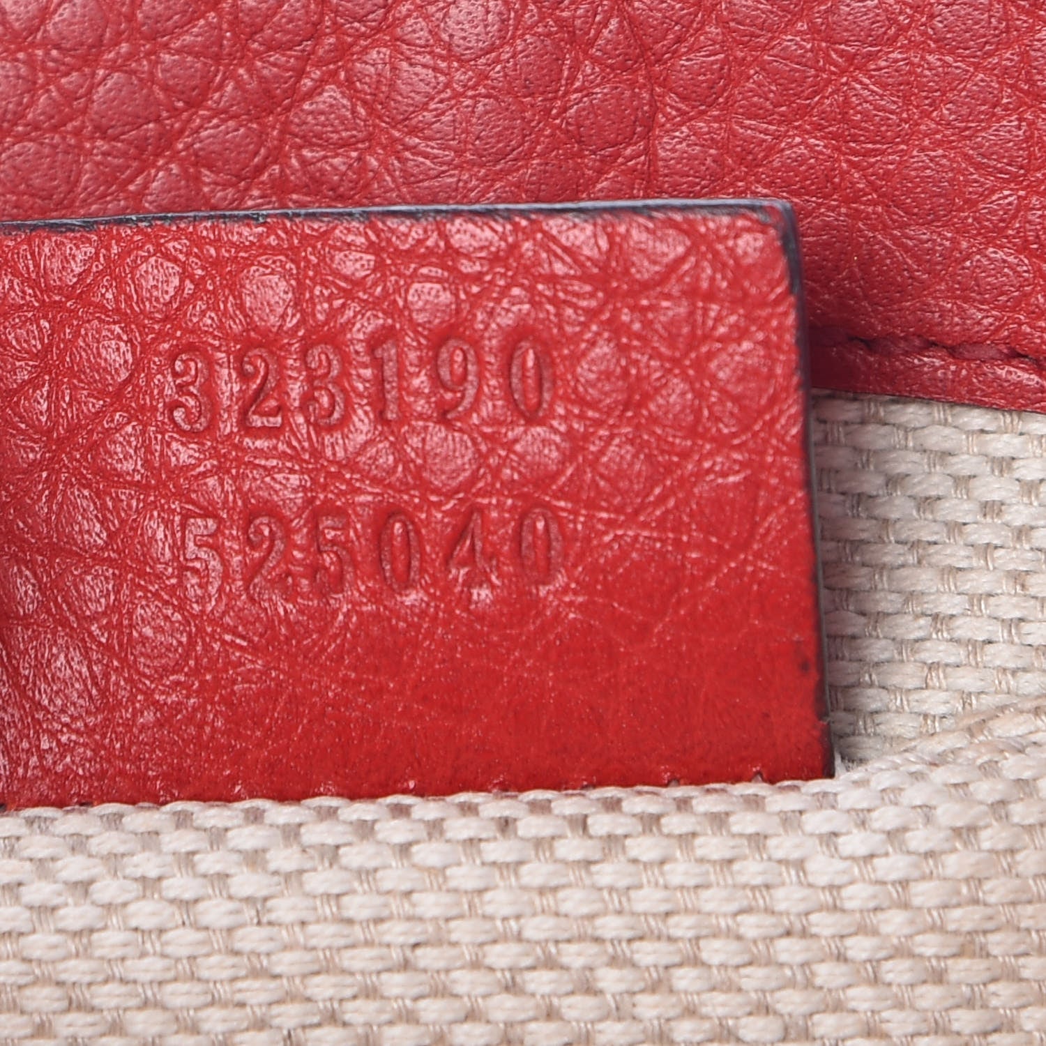 Gucci Pebbled Calfskin Small Soho Flap Crossbody Red 7 of 11