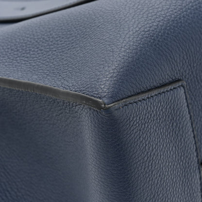 Loewe Soft Grained Calfskin Buckle Zip Tote Navy 13 of 14