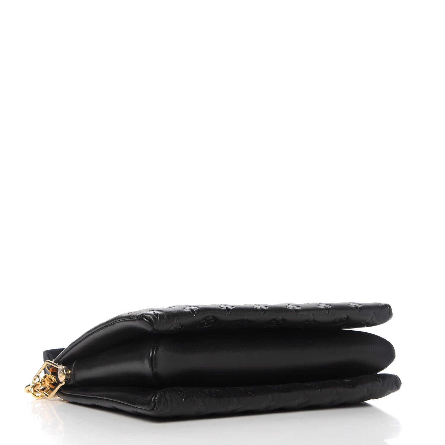 Louis Vuitton Lambskin Embossed Monogram Coussin MM Black 4 of 9
