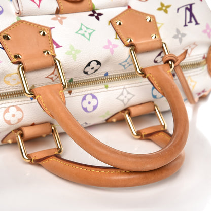 Louis Vuitton Monogram Multicolor Speedy 30 White 7 of 8