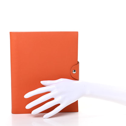 Hermes Togo Ulysse MM Notebook Cover Orange 2 of 7