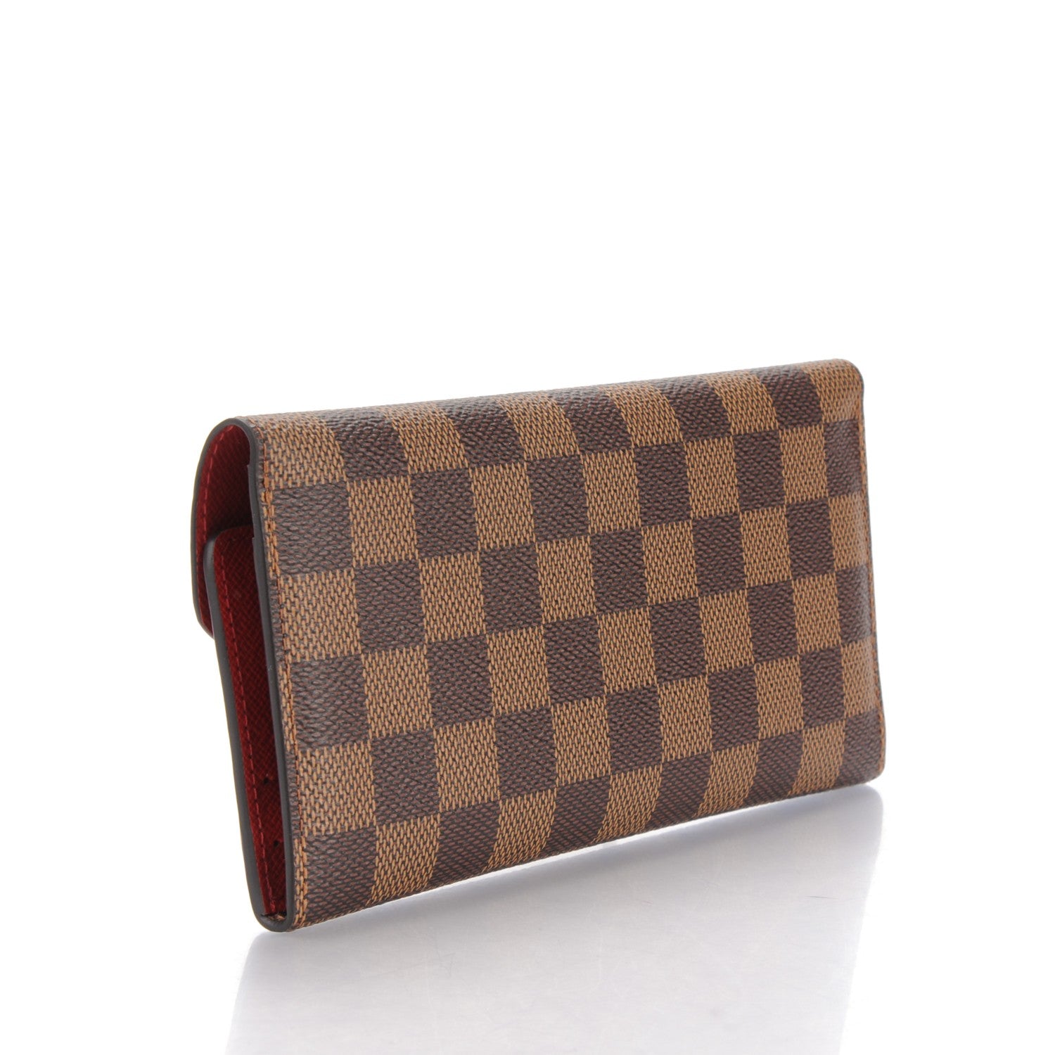 Louis Vuitton Damier Ebene Josephine Wallet Red 3 of 7