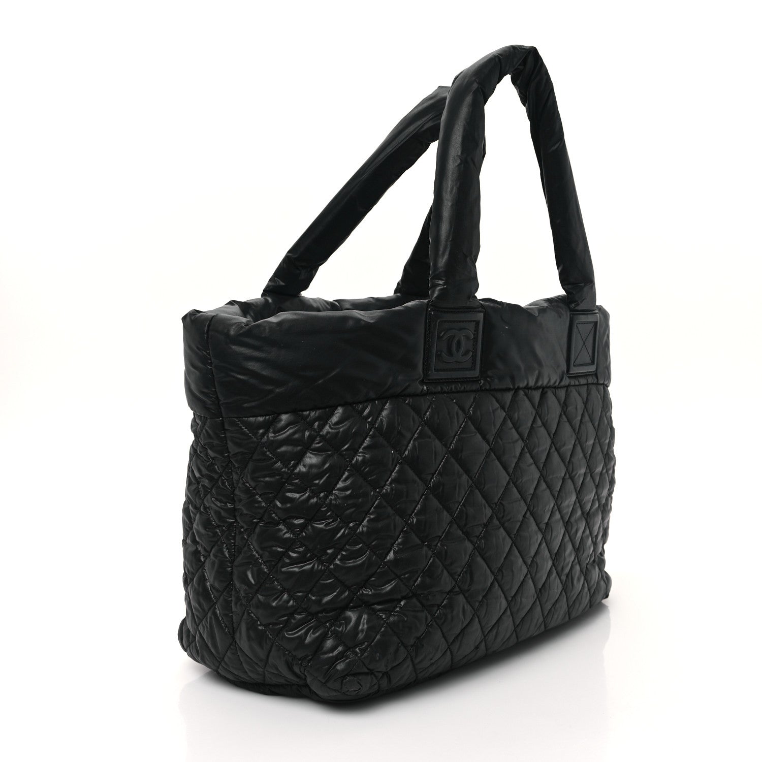Chanel Nylon Quilted Large Coco Cocoon Tote Black 3 of 14