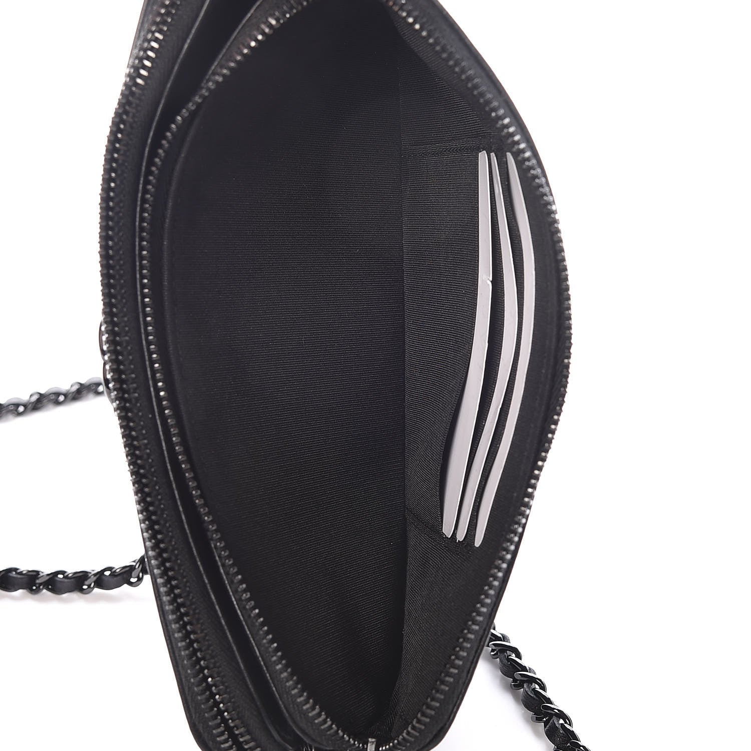 Chanel Lambskin Quilted Small Boy Clutch With Chain So Black 5 of 14