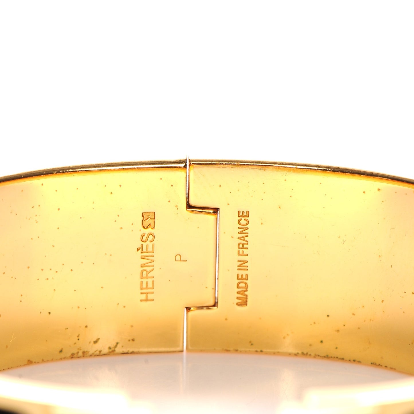 Enamel Wide Clic Clac H Bracelet GM Black