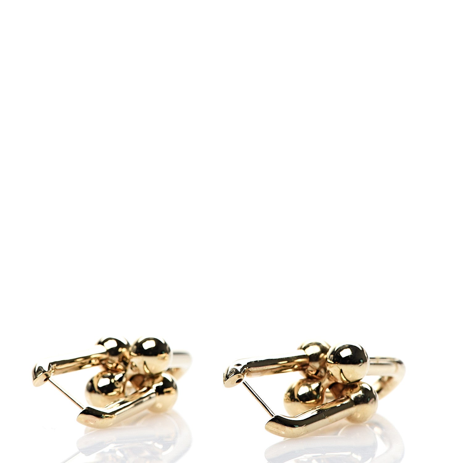 Tiffany 18K Yellow Gold Extra Large HardWear Link Earrings 3 of 5
