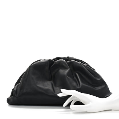 Bottega Veneta Smooth Butter Calf The Pouch Oversized Clutch Black 2 of 10