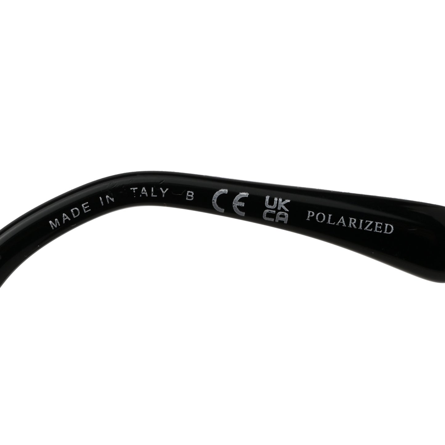 Acetate Strass Polarized Square Sunglasses 5422-B Black