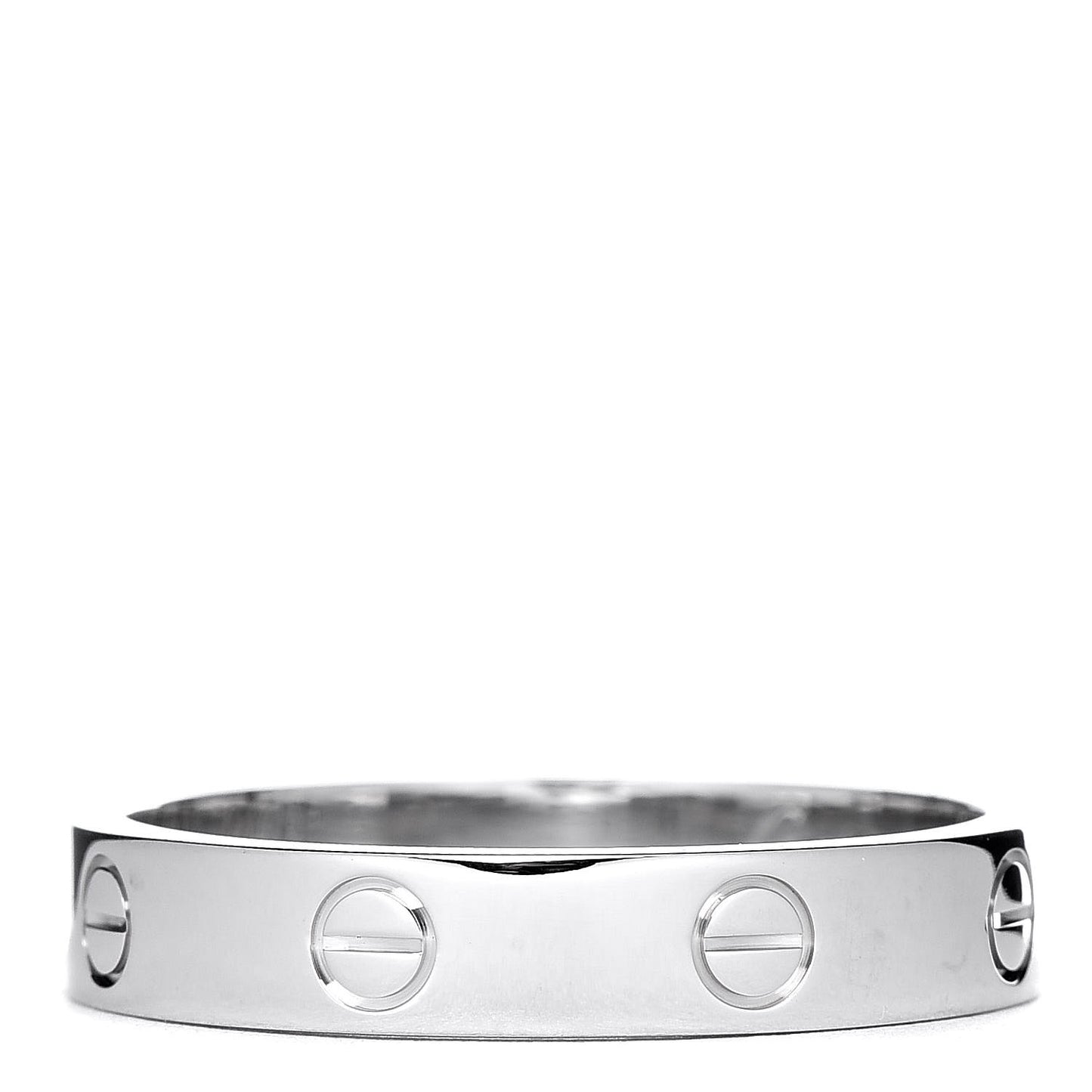 18K White Gold 4mm LOVE Wedding Band Ring 59 8.75