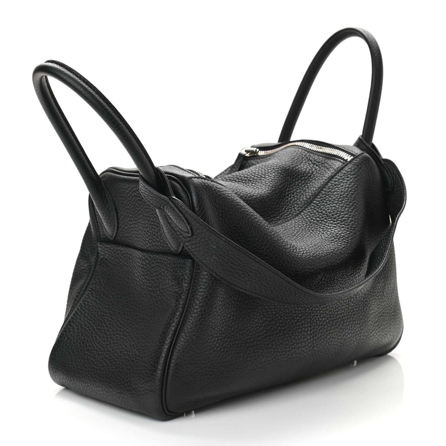 Hermes Taurillon Clemence Lindy 26 Black 3 of 10