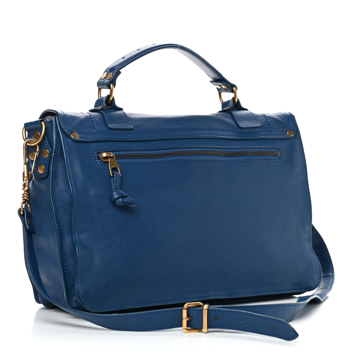 Proenza Schouler Lambskin Medium PS1 Satchel Peacock 2 of 9