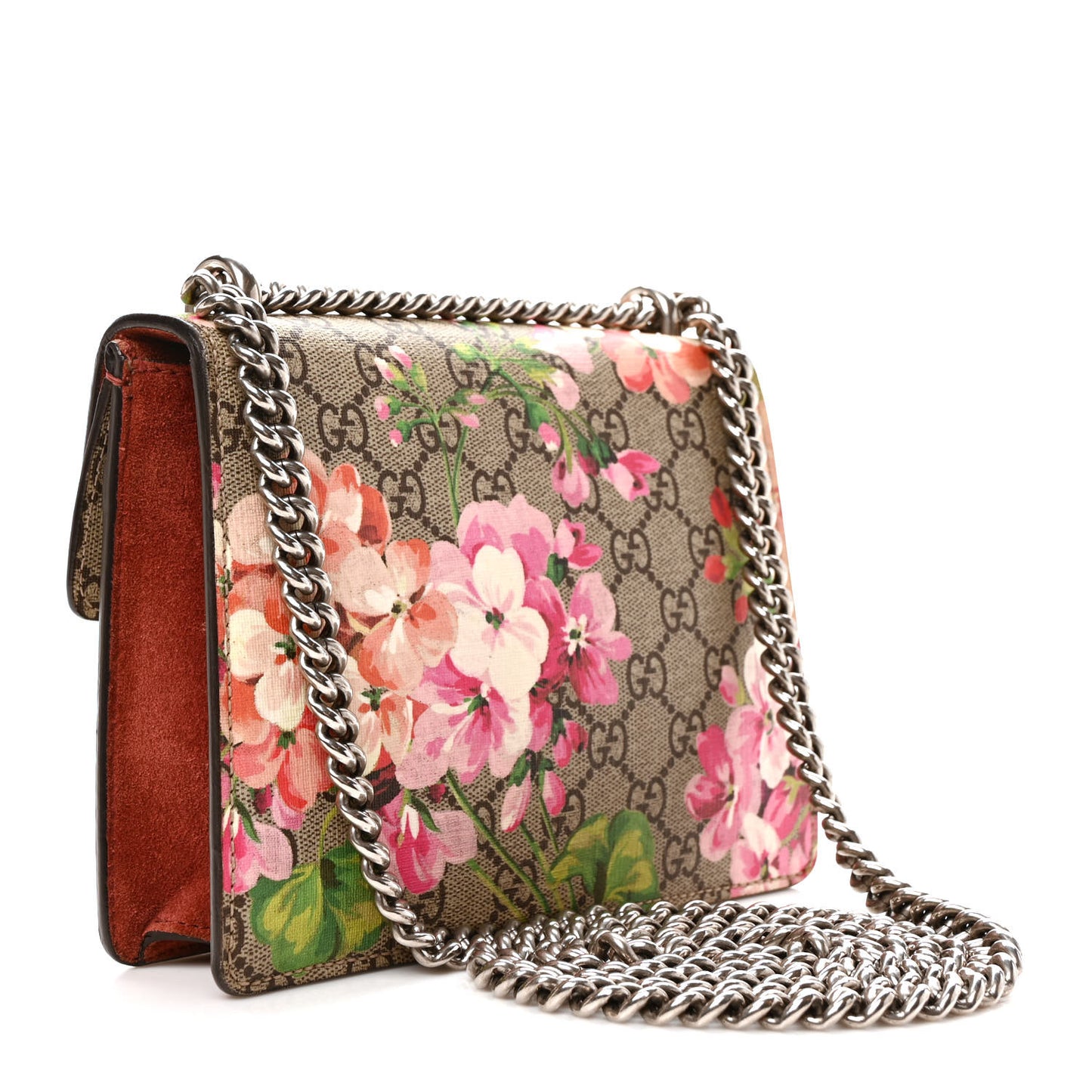 GG Supreme Monogram Blooms Mini Dionysus Shoulder Bag Beige Multicolor Dry Rose
