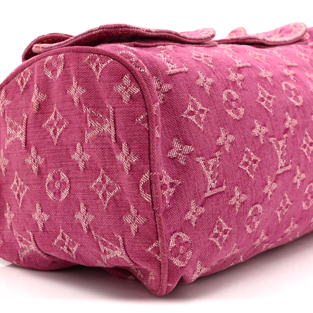 Louis Vuitton Monogram Denim Neo Speedy Fuchsia 9 of 14