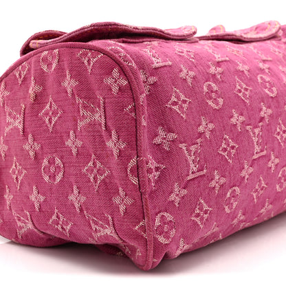Louis Vuitton Monogram Denim Neo Speedy Fuchsia 9 of 14