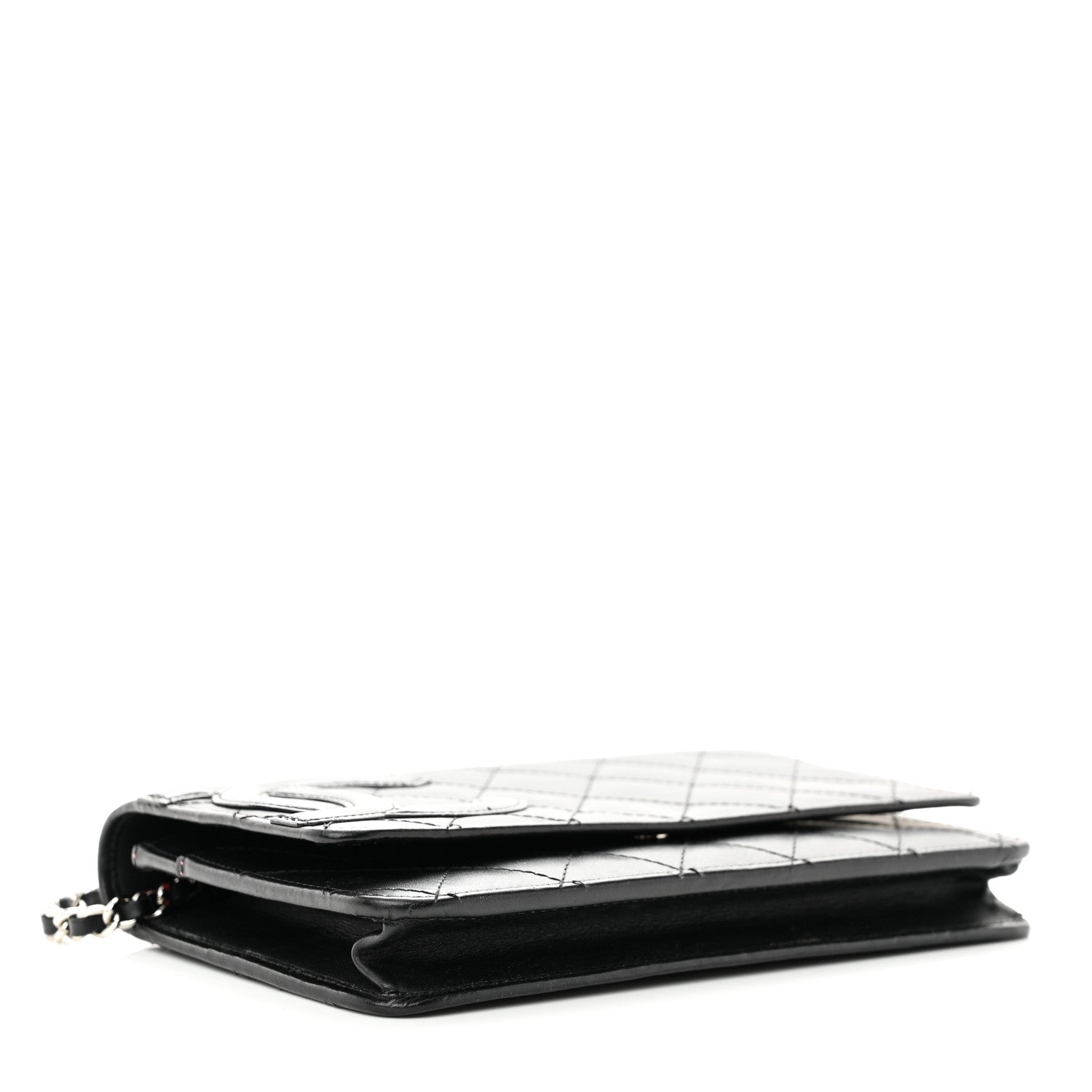 Chanel Calfskin Quilted Cambon Wallet on Chain WOC Black 4 of 12