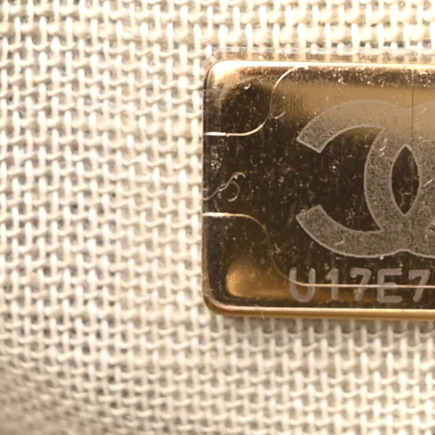 Mixed Fibers Calfskin Small Deauville Tote Dark Blue