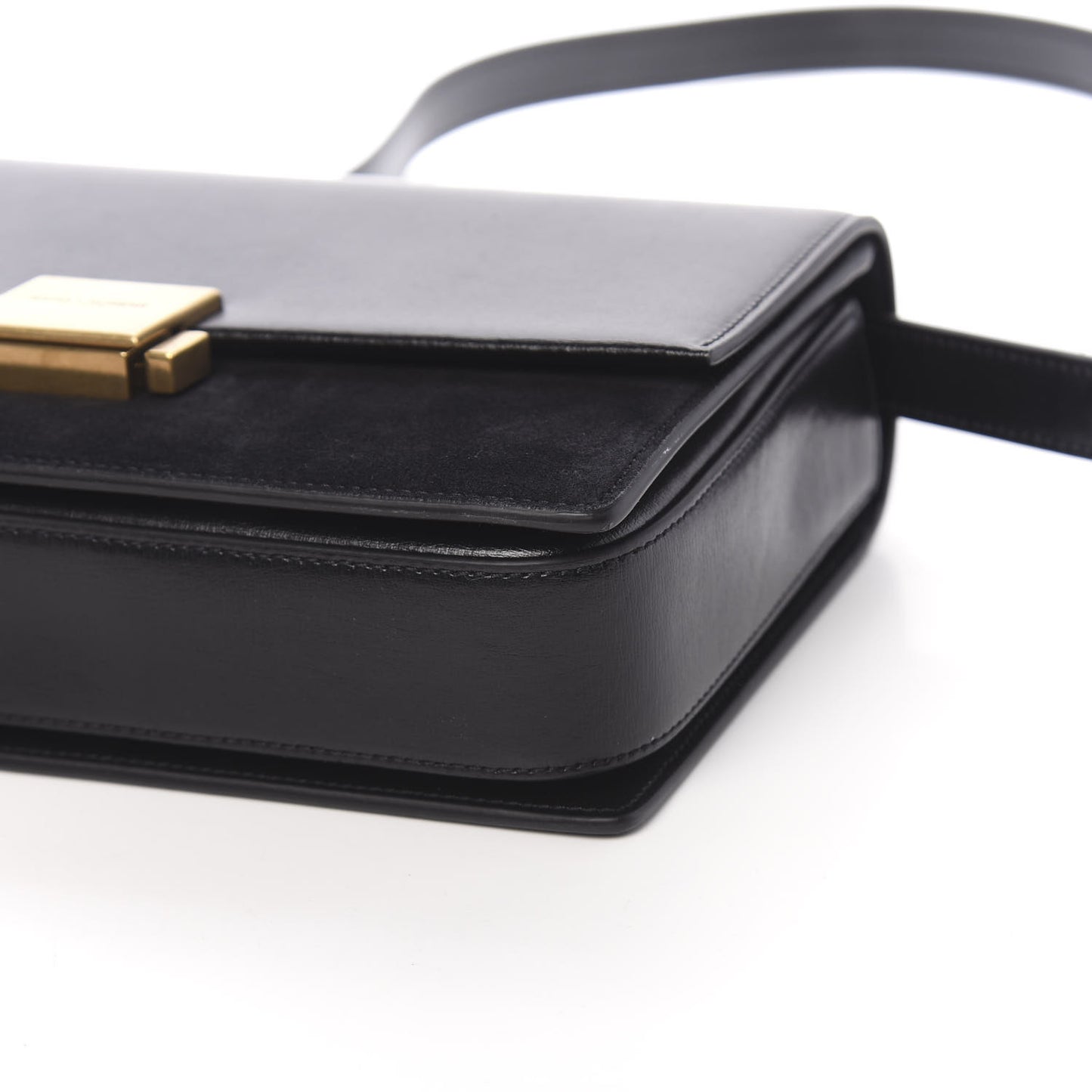 Smooth Calfskin Suede Medium Bellechasse Black