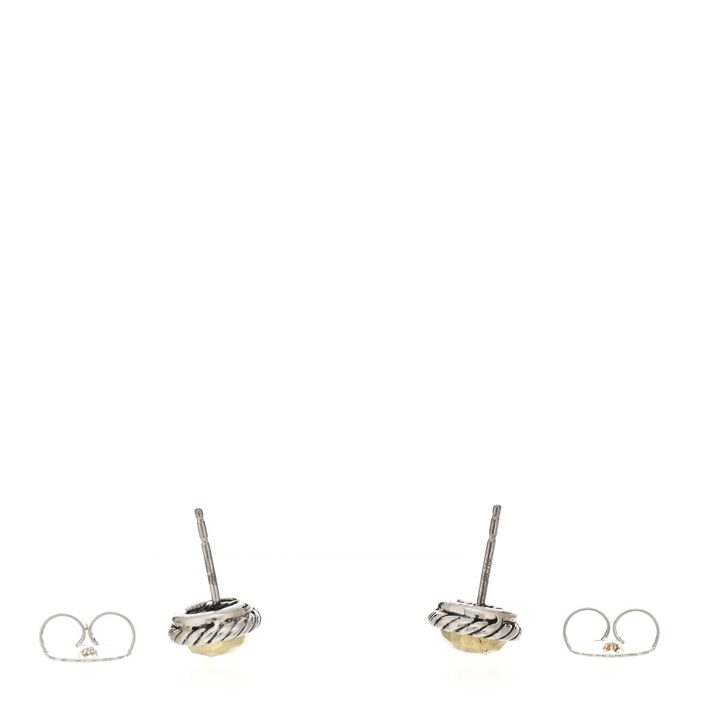 Sterling Silver 18K Yellow Gold Chatelaine Earrings