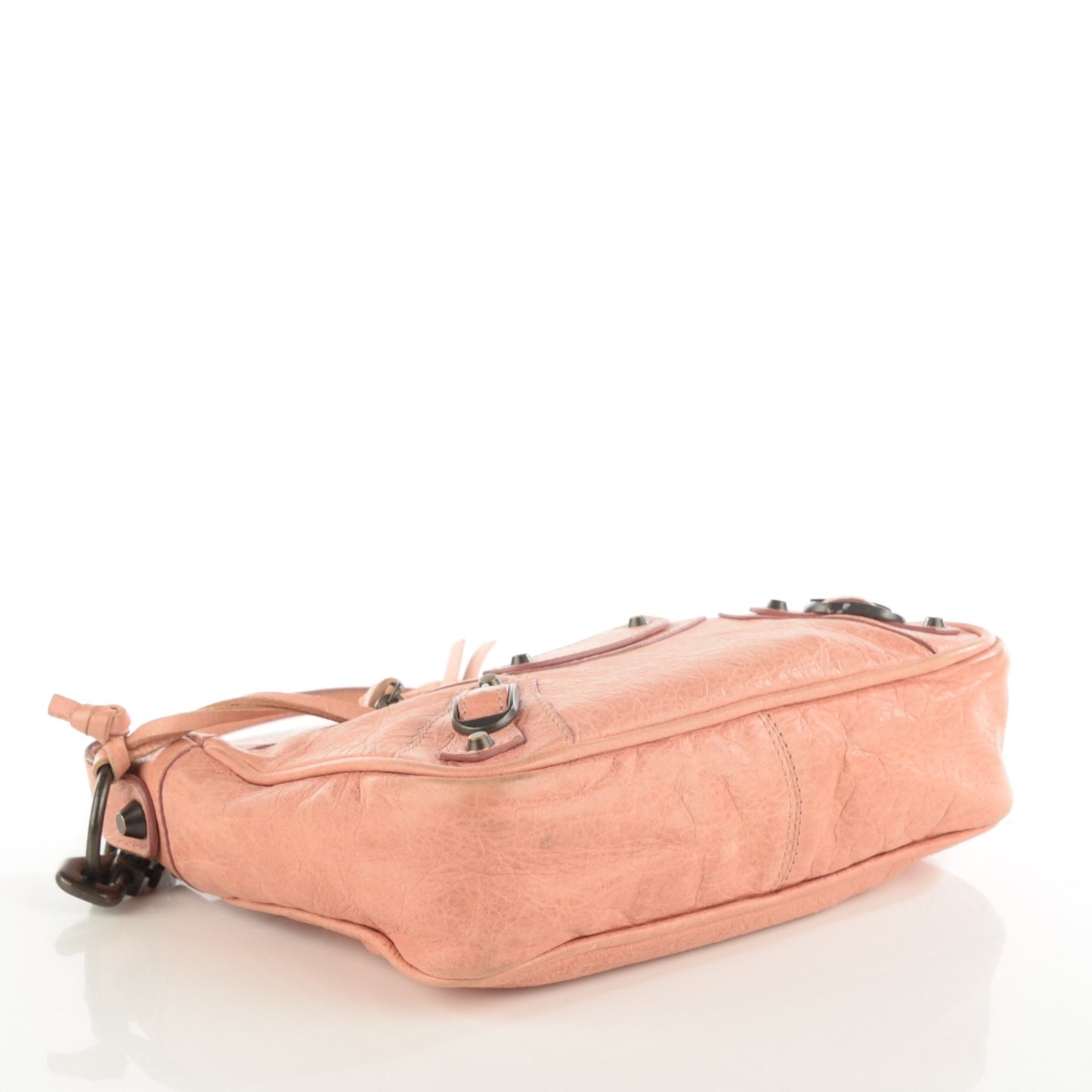 Agneau Classic Hardware Shoulder Bag Vieux Rose