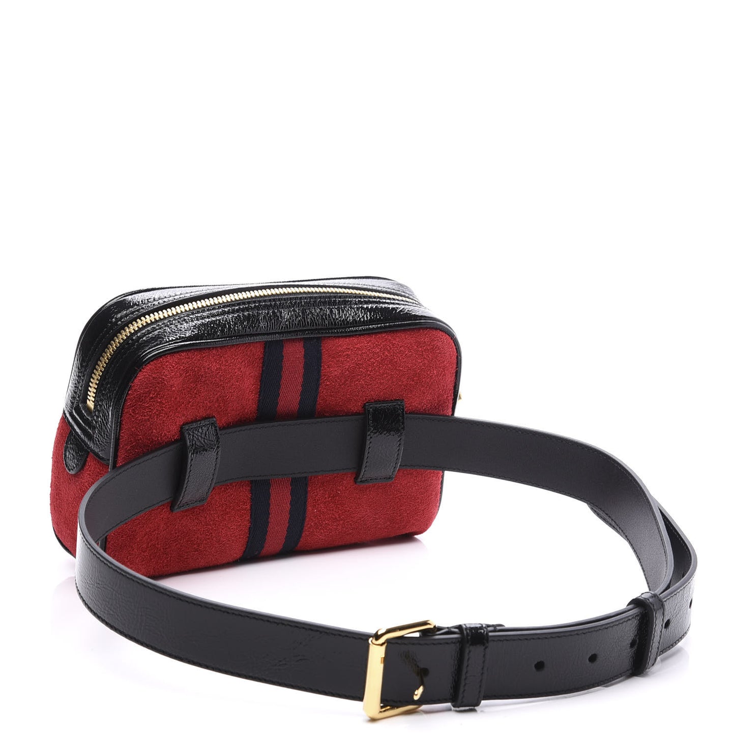 Suede Small Ophidia Belt Bag 85 34 Hibiscus Red