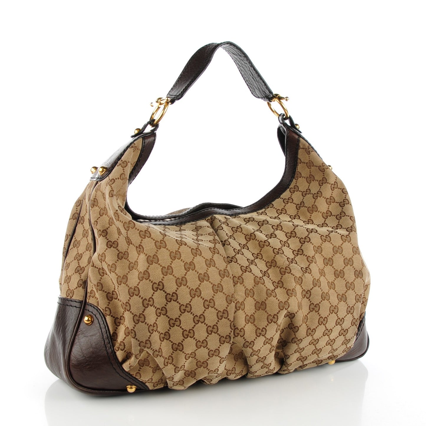 Monogram Large Jockey Hobo Dark Brown