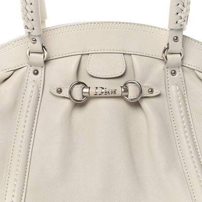 Christian Dior Calfskin Small My Dior Frame Pocket Satchel White 8 of 12