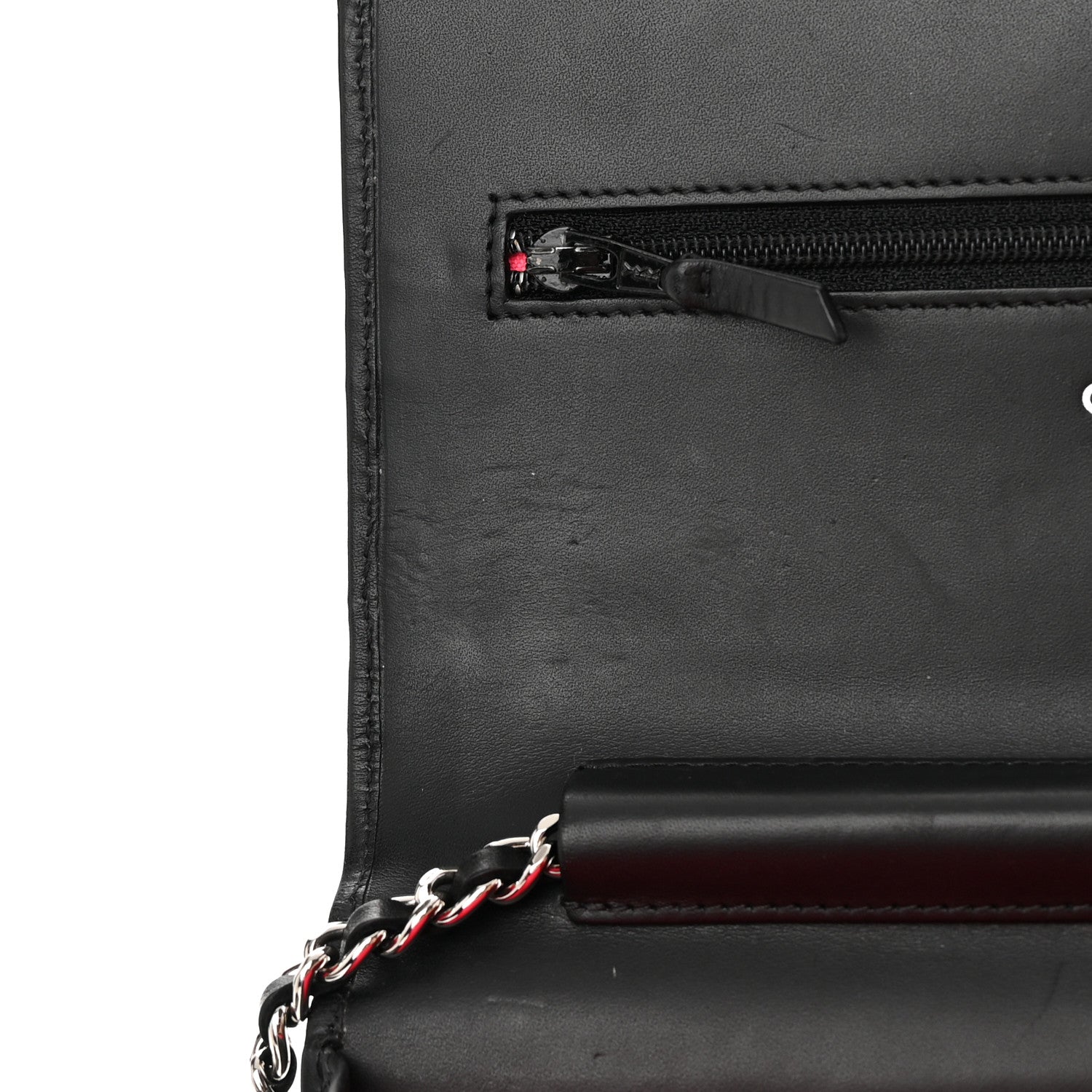 Chanel Calfskin Quilted Cambon Wallet On Chain WOC Black 13 of 17
