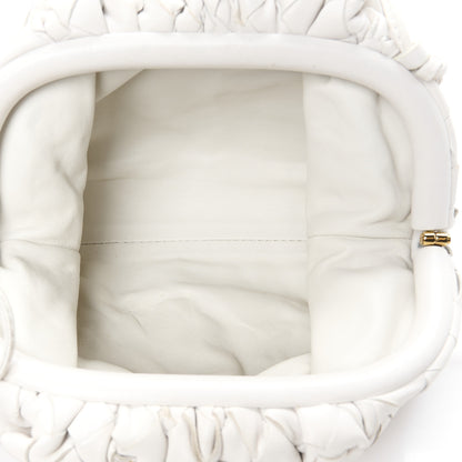 Bottega Veneta Nappa Intrecciato Studded The Mini Pouch Chalk 5 of 10