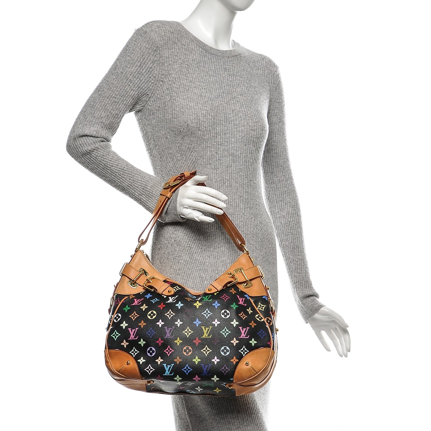 Louis Vuitton Monogram Multicolor Greta Black 9 of 14