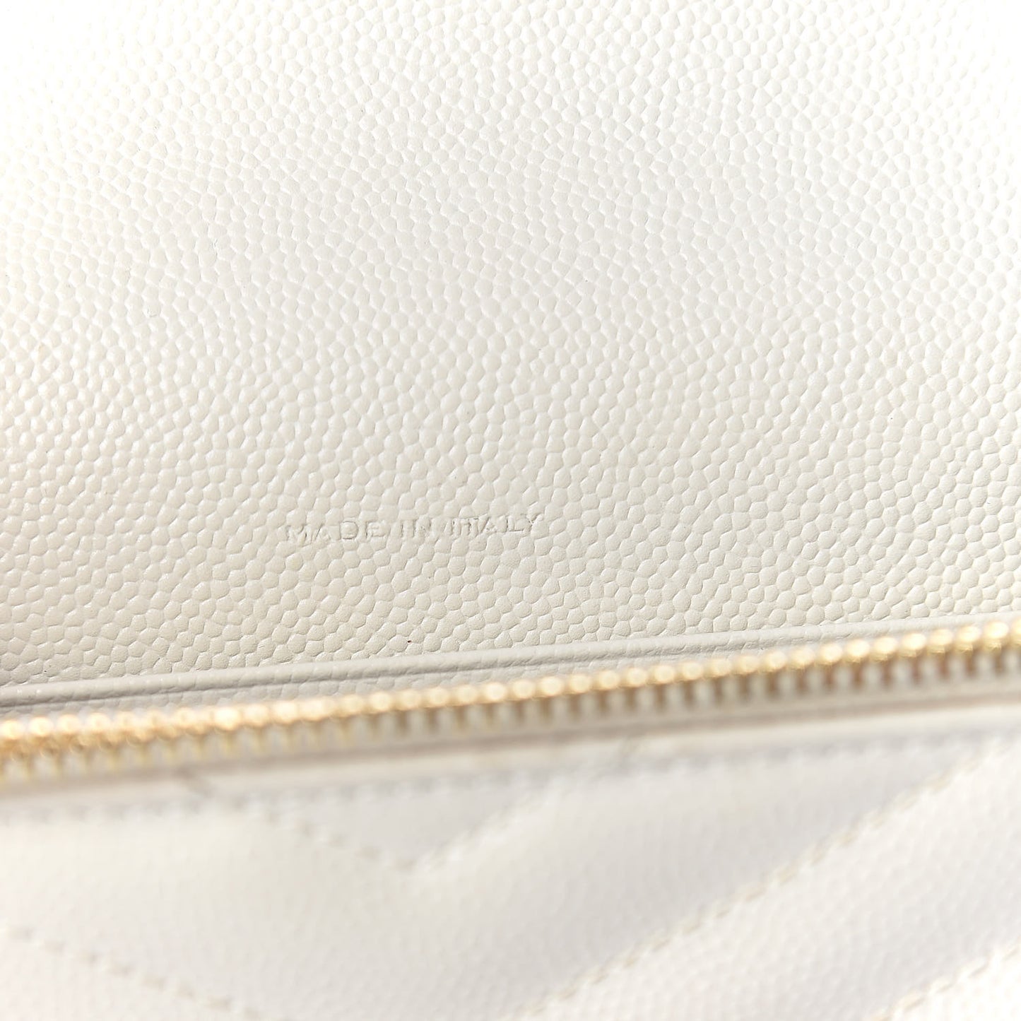 Grain De Poudre Matelasse Chevron Monogram Envelope Chain Wallet Porcellana