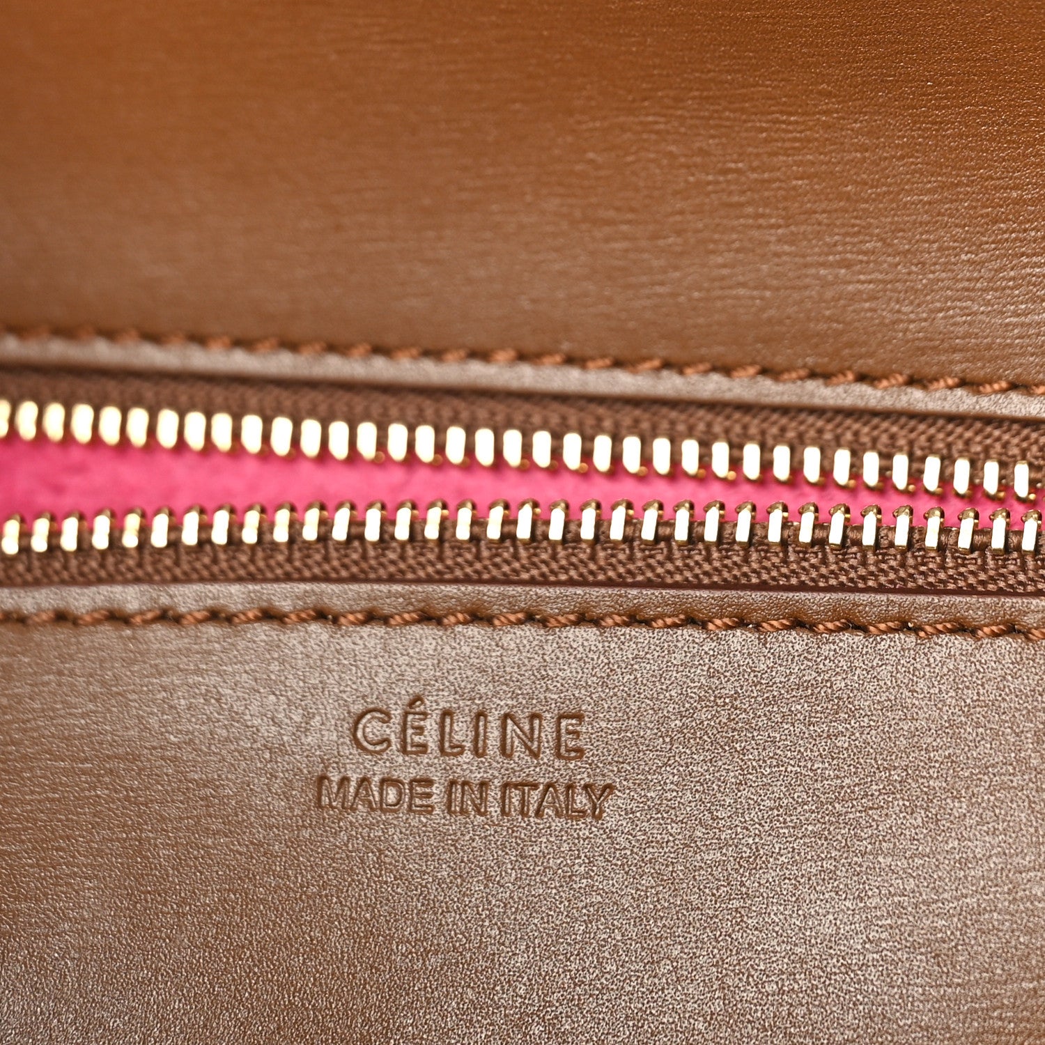 Celine Palmelato Calfskin Mini Tie Knot Tote Camel 6 of 17
