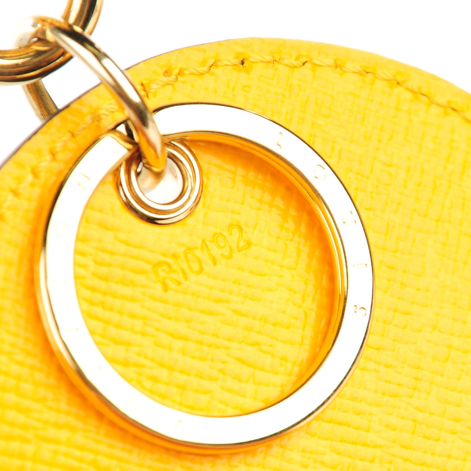 Louis Vuitton Monogram Kusama Town Key Ring Yellow 6 of 6